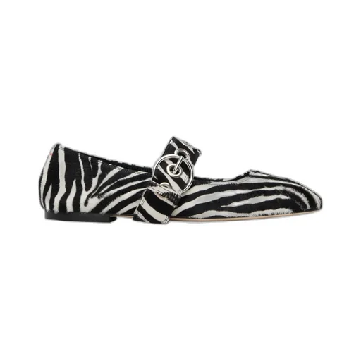 Uma Eyelet Mary Jane Ballet Flats