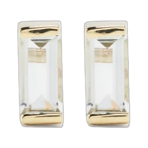9Kt Yellow Gold Amethyst Earrings