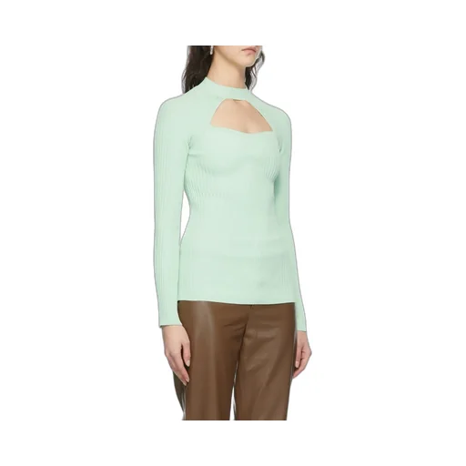 Logo Hollowed-Out Rib Sweater