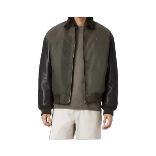 Myler Ramskull Leather Bomber Jacket