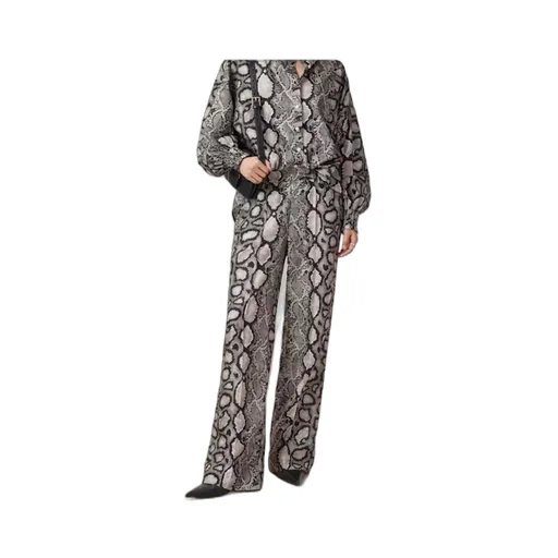 Relaxed Fit Patterned Pants