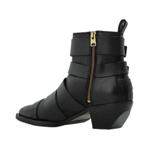 Triple Buckle Ankle Boots