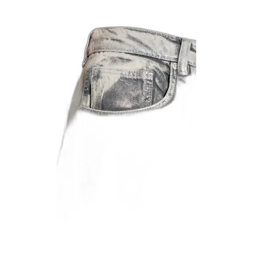 Relaxed Fit Metallic Jeans