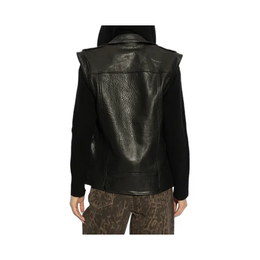 Biker Style Sleeveless Jacket