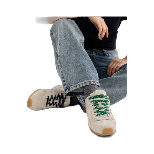 Fuzzy Low-Top Sneakers