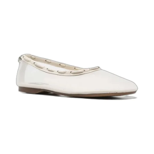 Gill Mesh Leather Ballet Flats