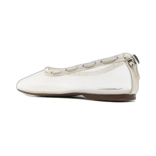 Gill Mesh Leather Ballet Flats