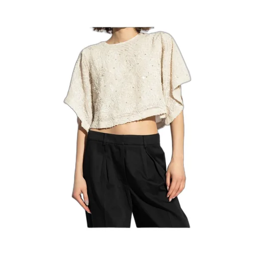 Embellished Cropped Top