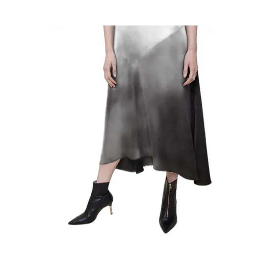 Lace Trim Asymmetric Dress