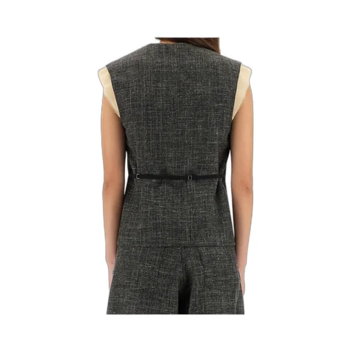 V-Neck Buttoned Vest