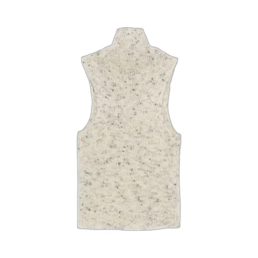 High-Neck Knitted Vest