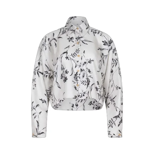 Contrasted Pattern Buttoned Shirt