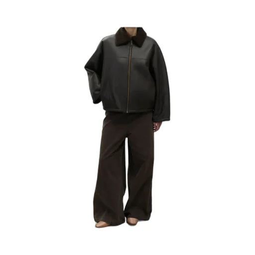 Zip-Front Leather Jacket
