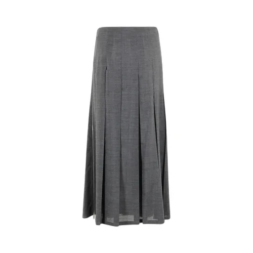 Pleated Voile Skirt