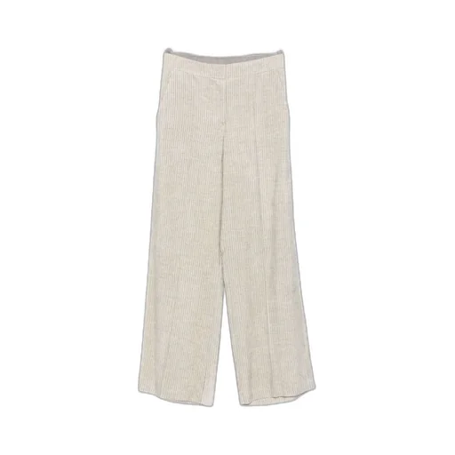 Elastic Waistband Wide-Leg Pants