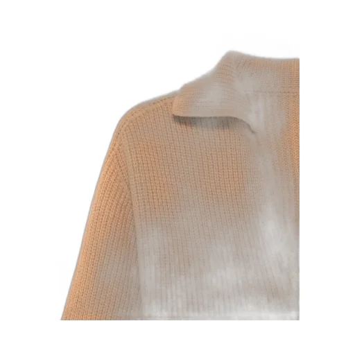 Ribbed Lapel Sweater