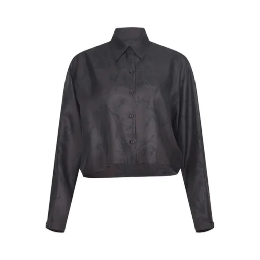 Contrasted Pattern Buttoned Shirt