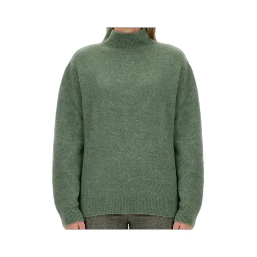 High-Neck Knitted Jumper