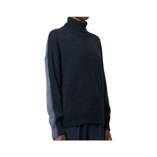 Two-Tone Roll-Neck Jumper