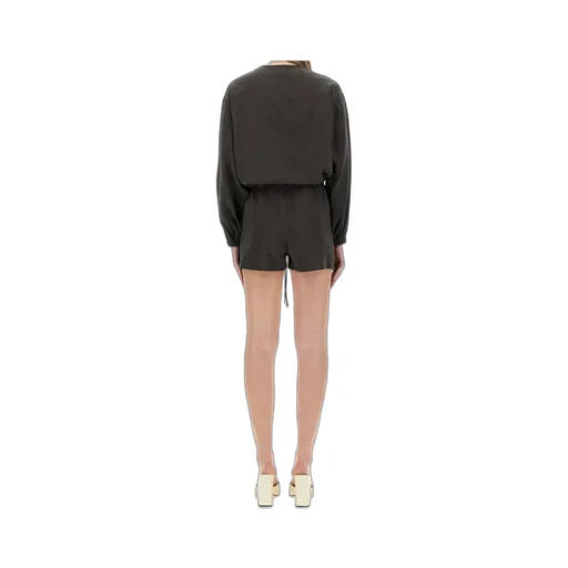 Satin Crewneck Jumpsuit