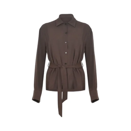 Buttoned Belted Top