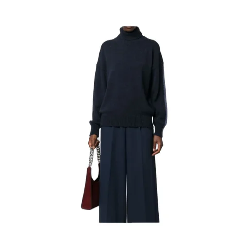 Two-Tone Roll-Neck Jumper