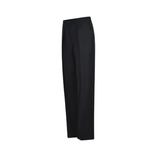 Straight Leg Pleated Trousers