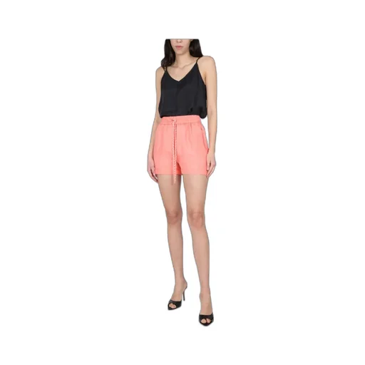 High-Waisted Drawstring Shorts
