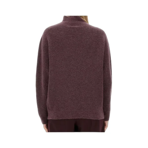 High-Neck Knitted Sweater