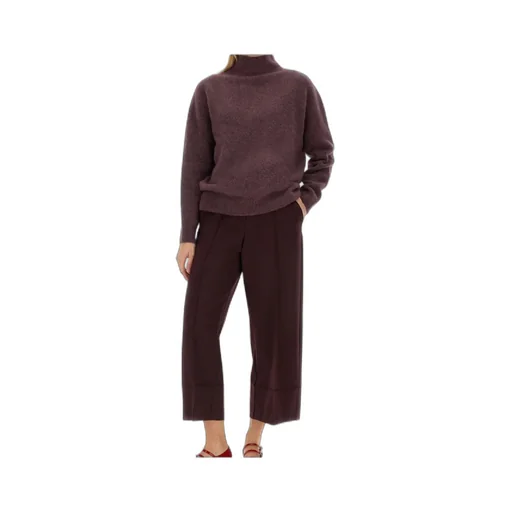 High-Neck Knitted Sweater