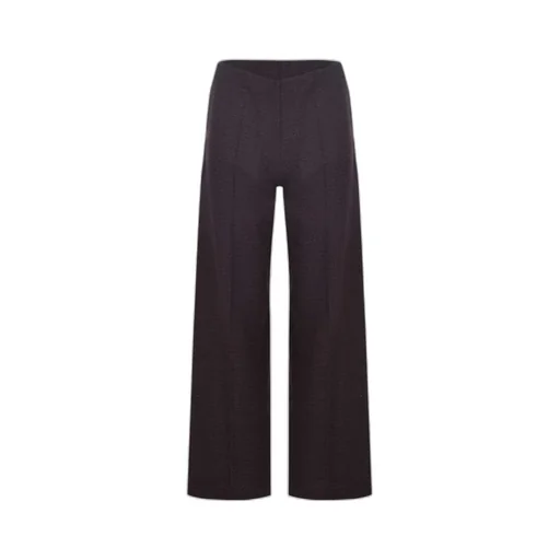 Checkered Pattern Wide Leg Trousers