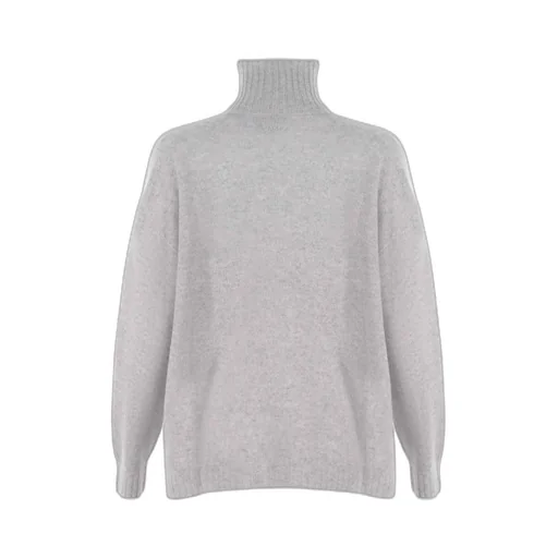Long Sleeved Turtleneck Knitted Jumper