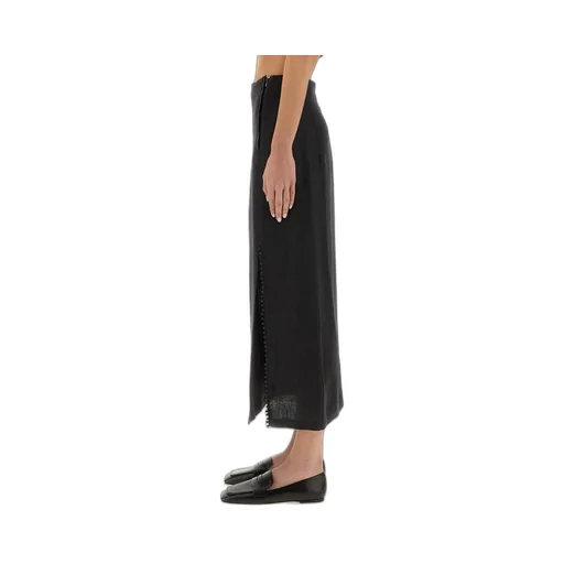 Side-Slit Midi Skirt