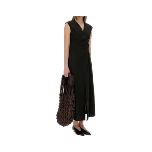 Elegant Poplin Maxi Dress