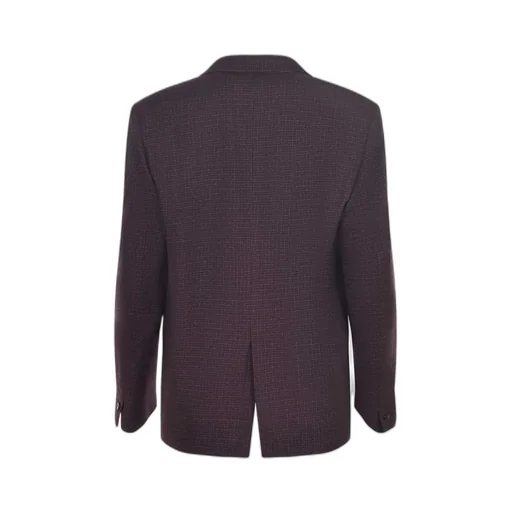 Single-Breasted Checked Blazer