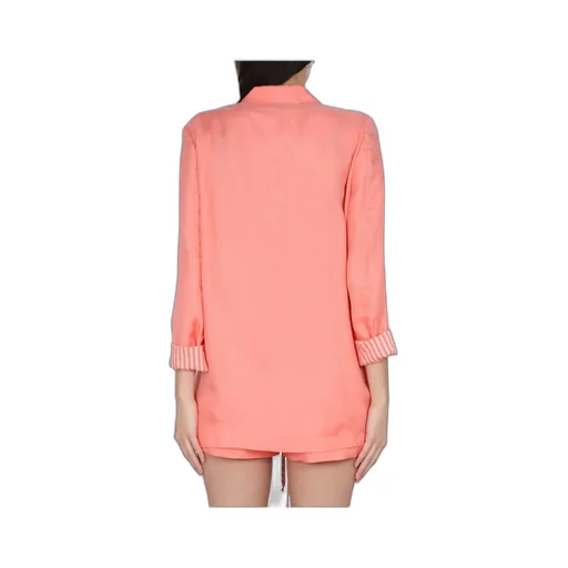 V-Neck Single-Breasted Blazer