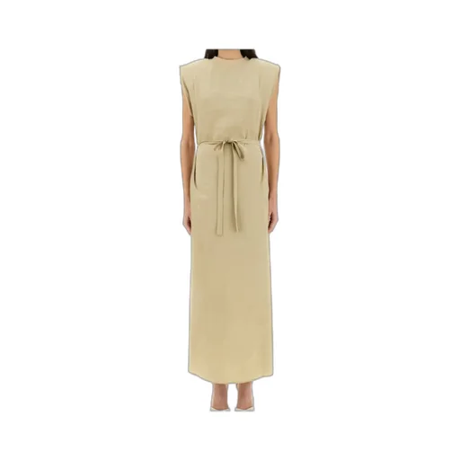 Belted Sleeveless Maxi Dress