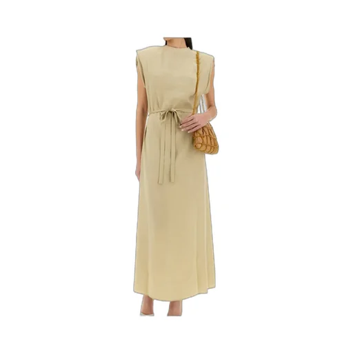 Belted Sleeveless Maxi Dress