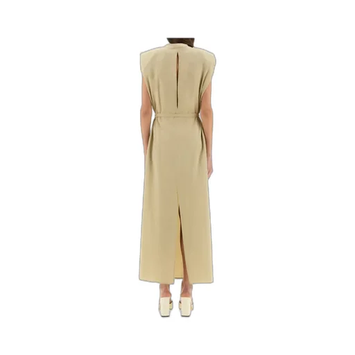 Belted Sleeveless Maxi Dress