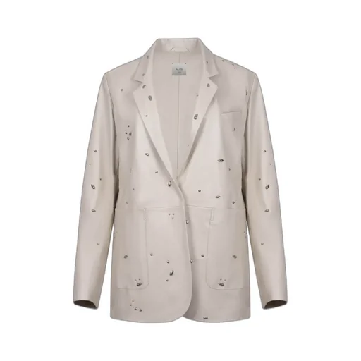 Quilted Long Sleeve Embellished Jacket