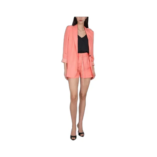 V-Neck Single-Breasted Blazer