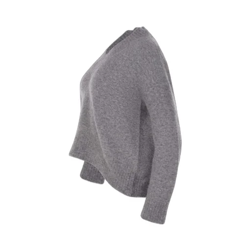V-Neck Long Sleeved Knitted Sweater