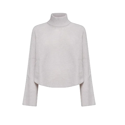 Wide-Sleeve Cropped Jumper