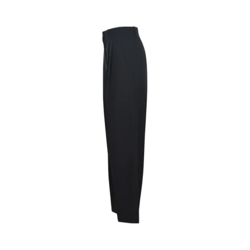Straight-Leg Pleated Trousers