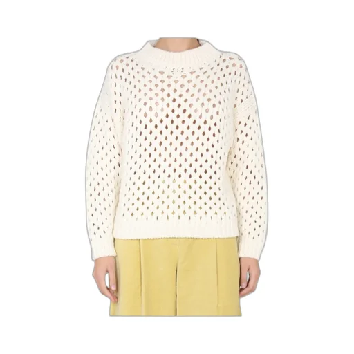 Long Sleeved Crewneck Knitted Jumper