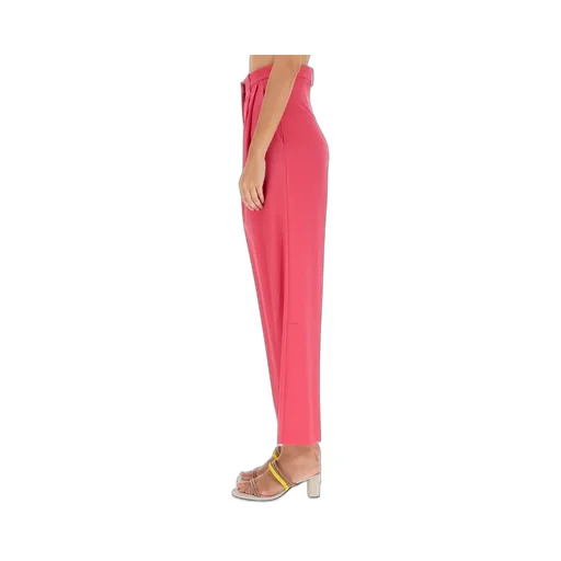 Pleat Detailed Straight-Leg Trousers