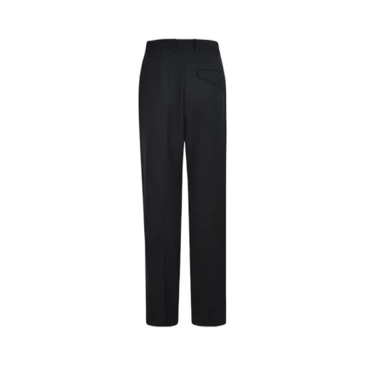 Straight Leg Pleated Trousers