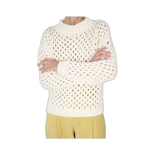 Long Sleeved Crewneck Knitted Jumper