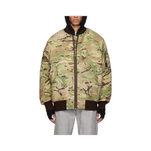 Oversized Camo Zippered Jacket