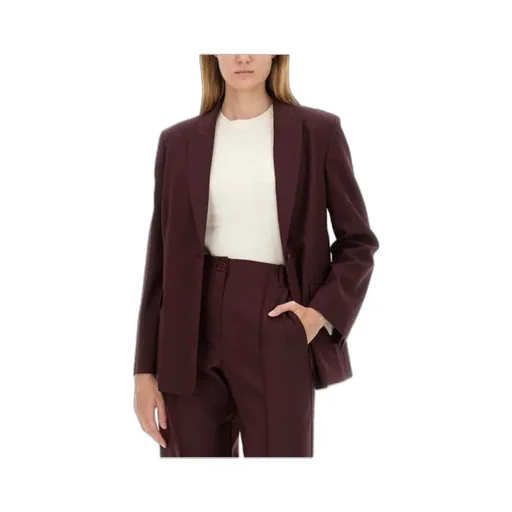 Peak-Lapels Straight Hem Blazer